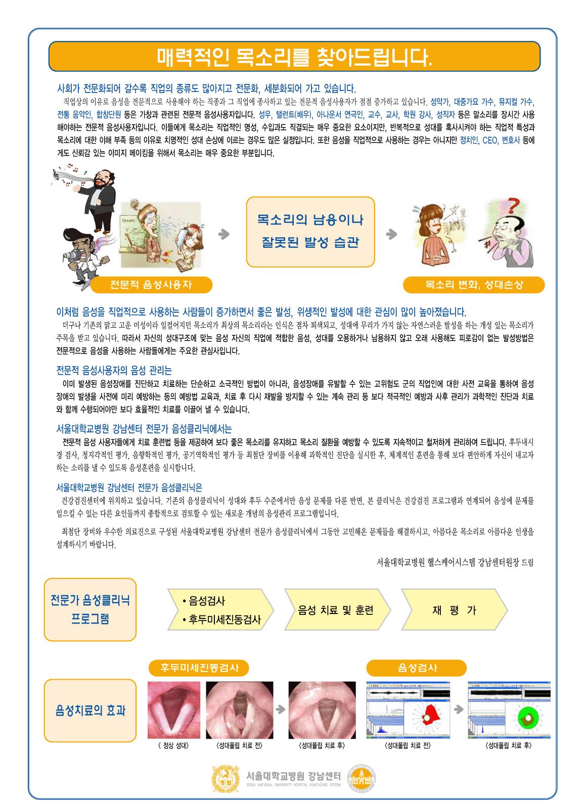[음성클리닉]매력적인 목소리를 찾아드립니다.